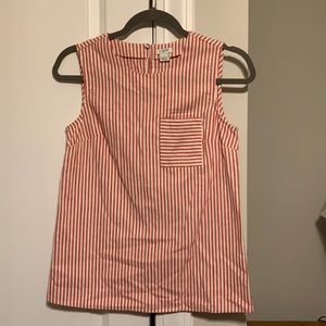 Red Striped J. crew Tank
